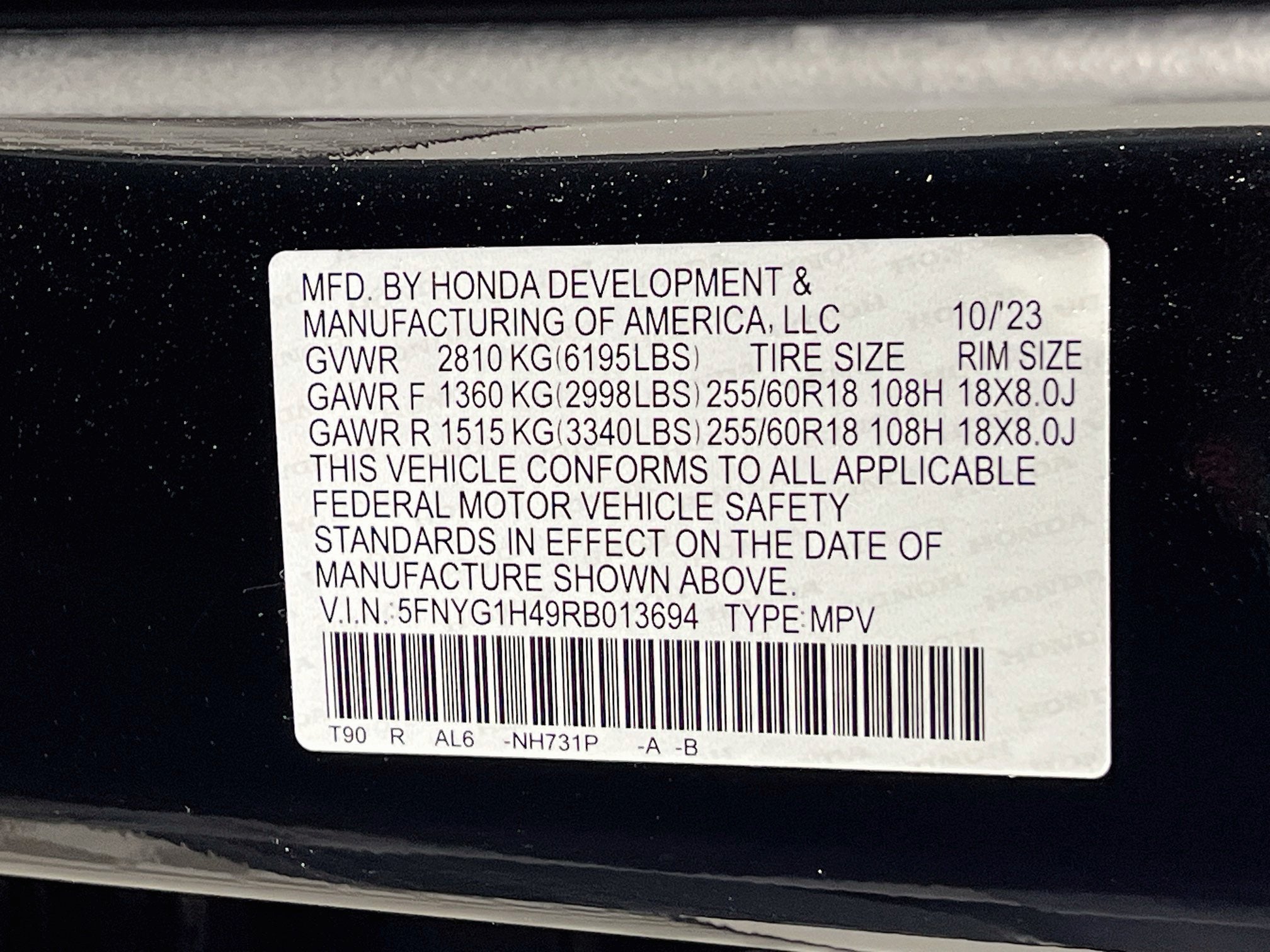 2024 Honda Pilot EX-L 8 Passenger