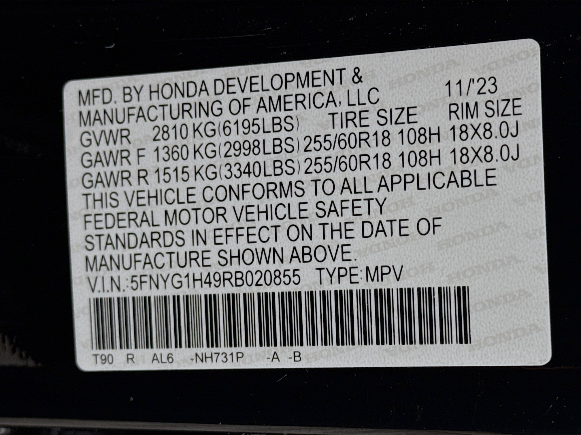 2024 Honda Pilot EX-L 8 Passenger