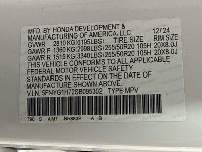 2025 Honda Pilot Touring+