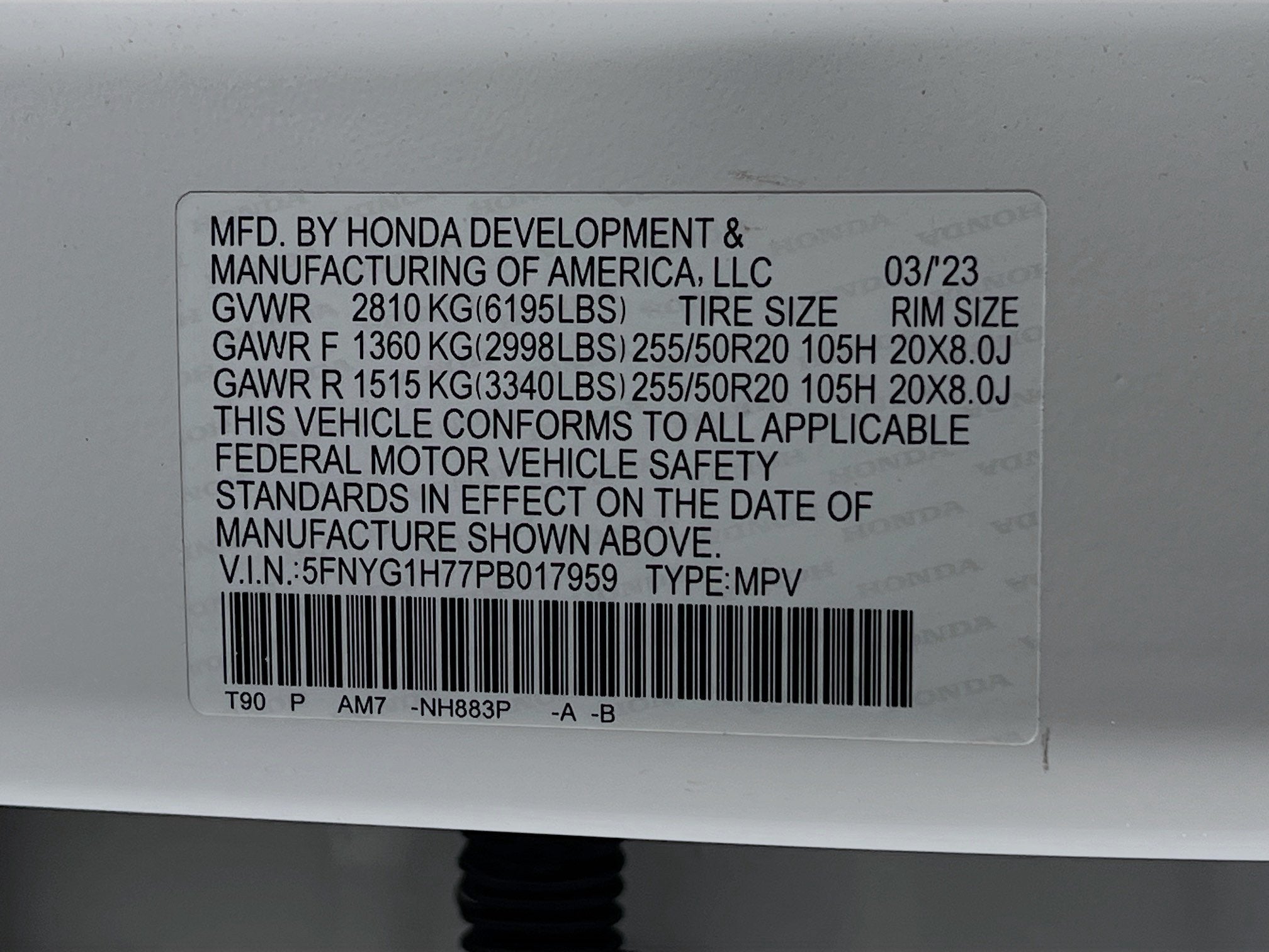 2023 Honda Pilot Touring