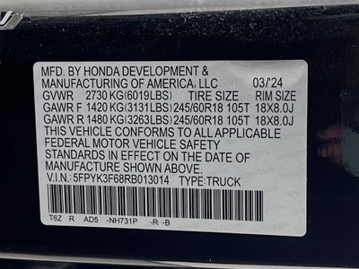 2024 Honda Ridgeline TrailSport