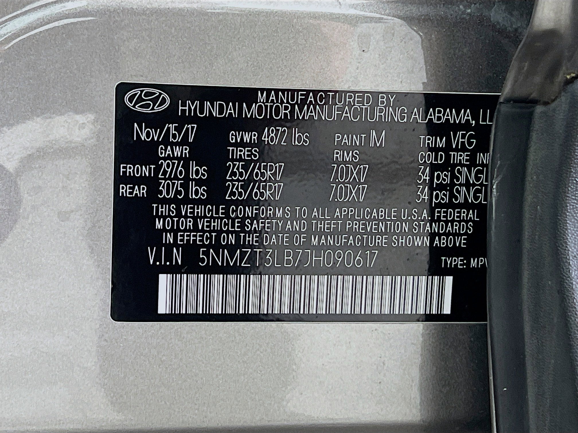 2018 Hyundai Santa Fe Sport 2.4L
