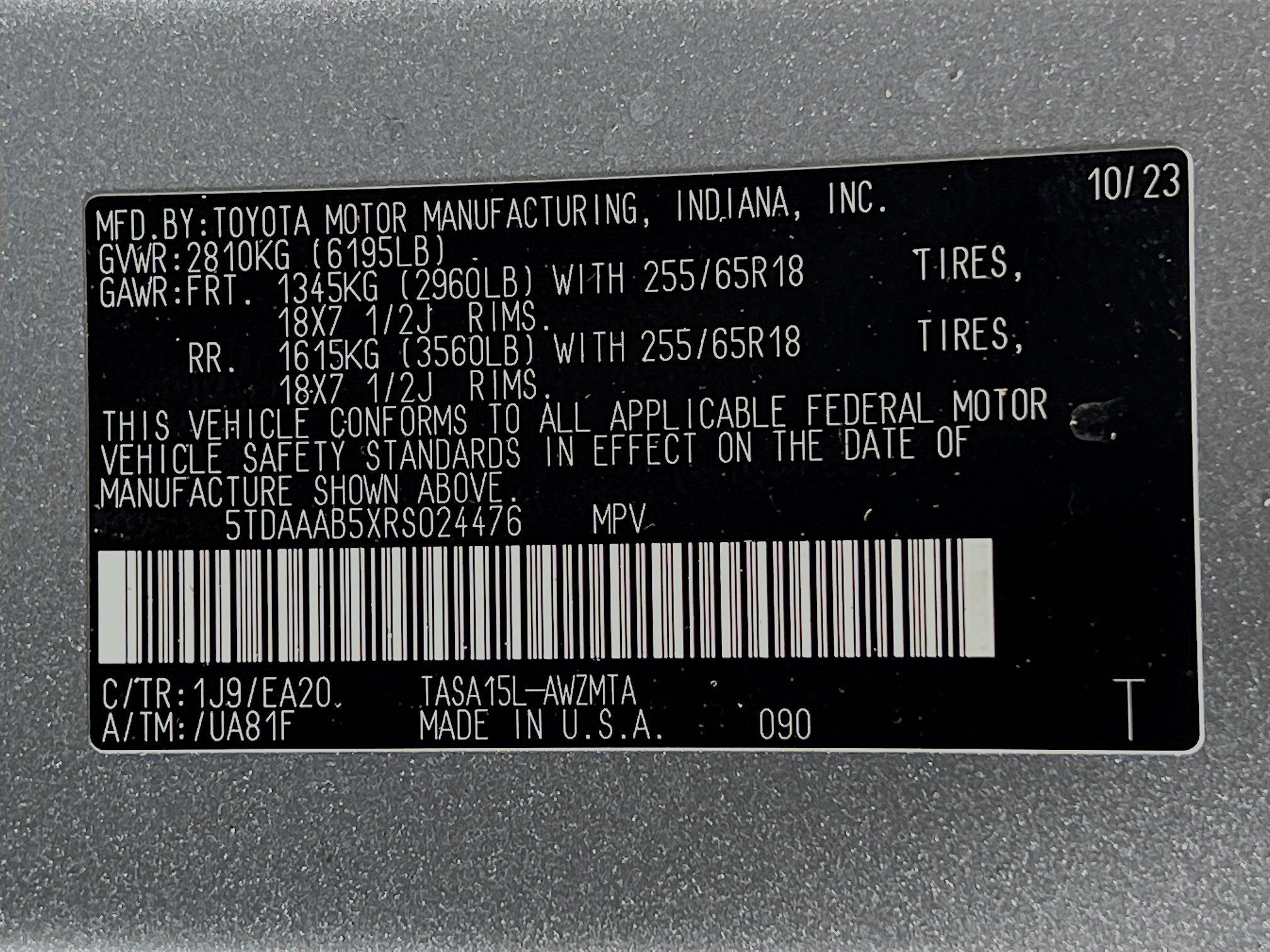 2024 Toyota Grand Highlander Base
