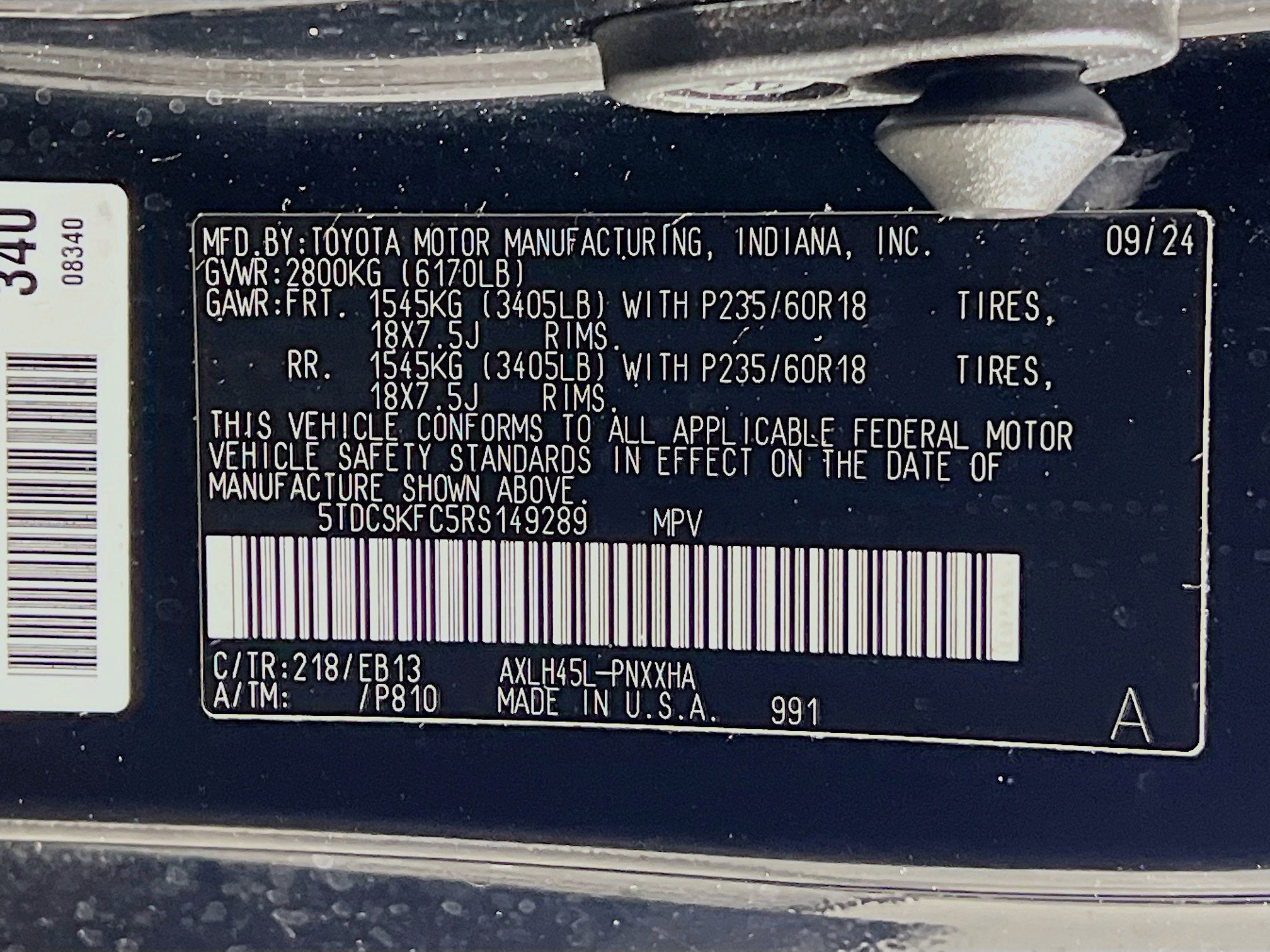 2024 Toyota Sienna Woodland Edition