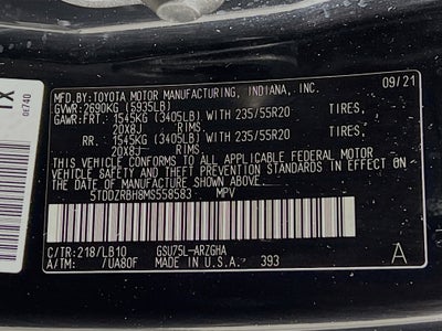 2021 Toyota Highlander Base