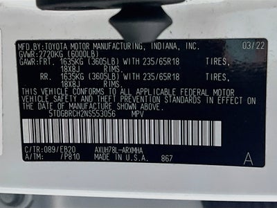 2022 Toyota Highlander Hybrid XLE