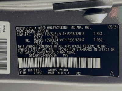 2021 Toyota Sienna XLE