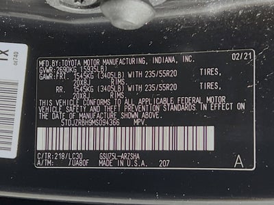 2021 Toyota Highlander XSE