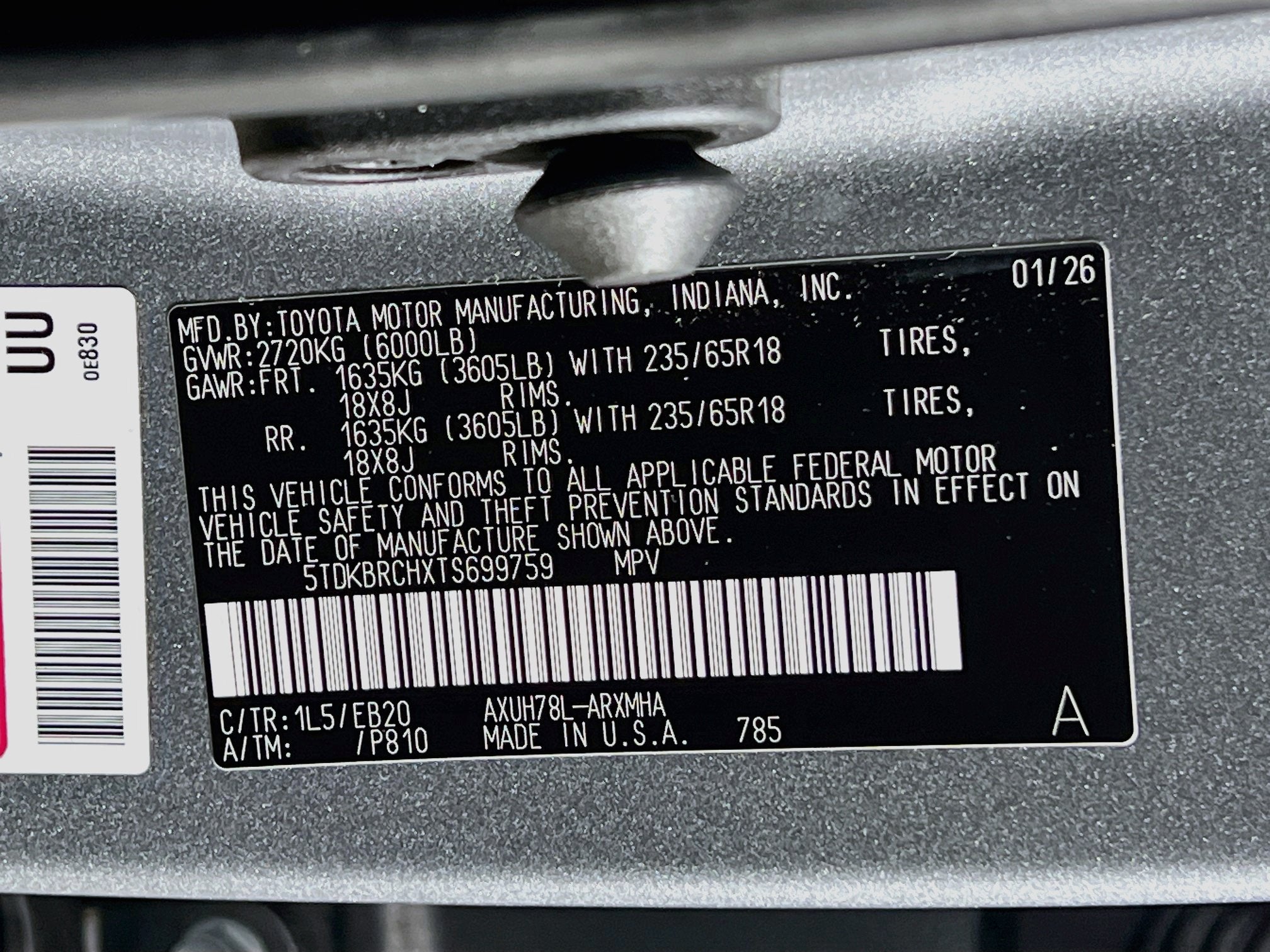 2026 Toyota Highlander Hybrid XLE
