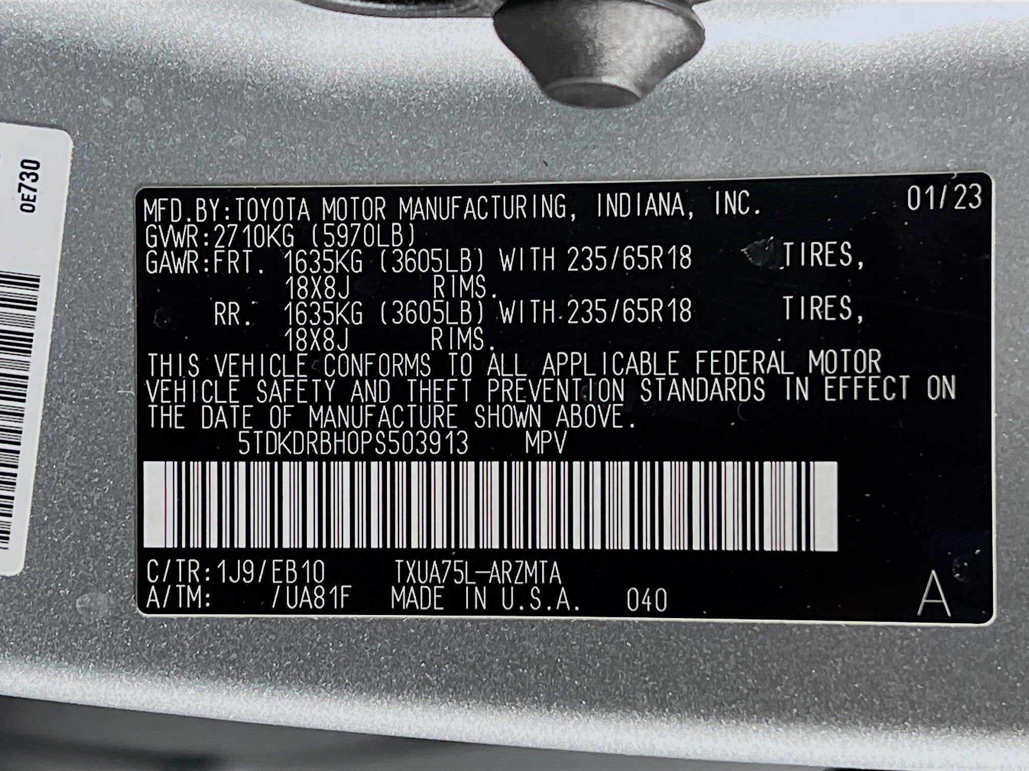 2023 Toyota Highlander Base