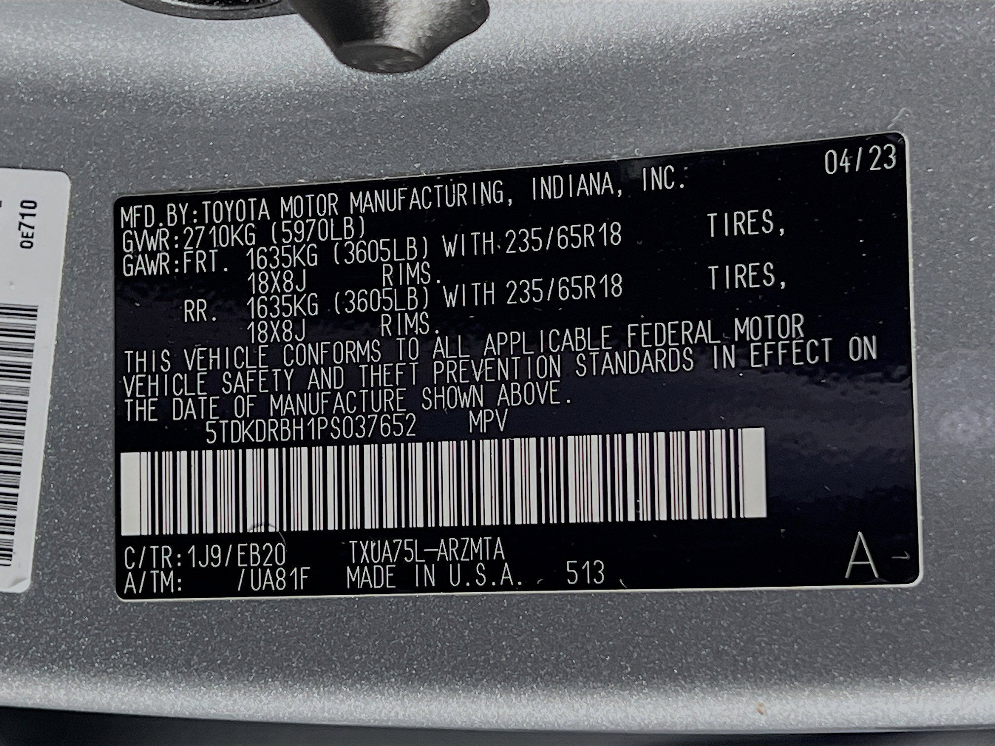 2023 Toyota Highlander Base