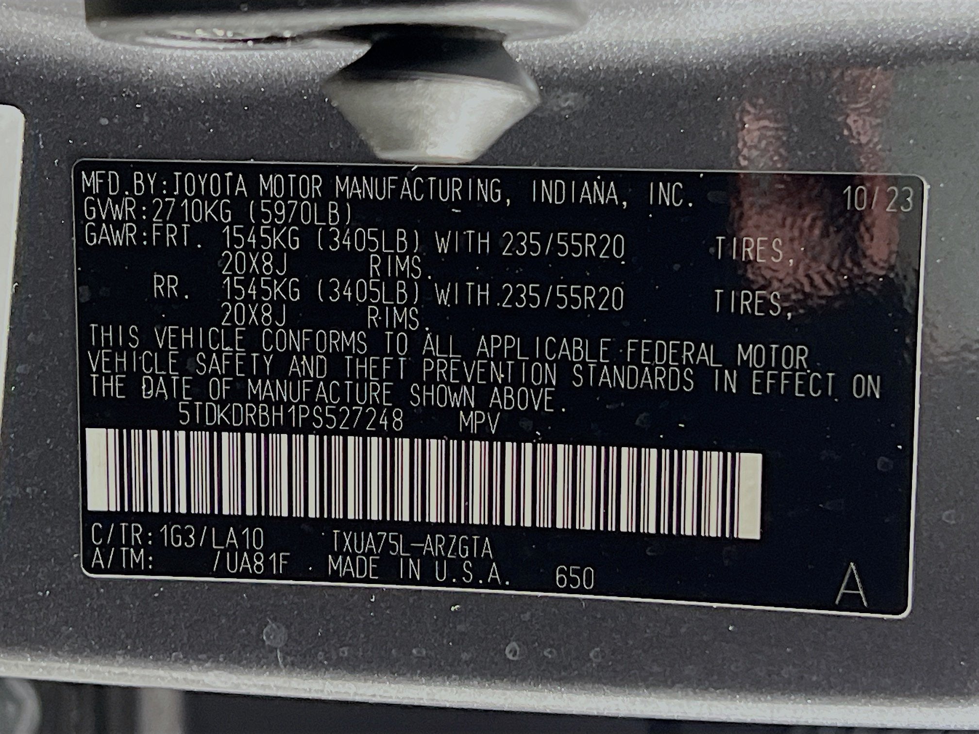 2023 Toyota Highlander Platinum