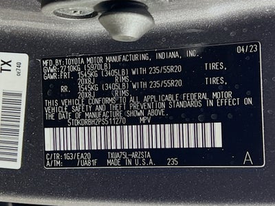 2023 Toyota Highlander XSE