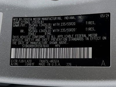 2024 Toyota Highlander Platinum