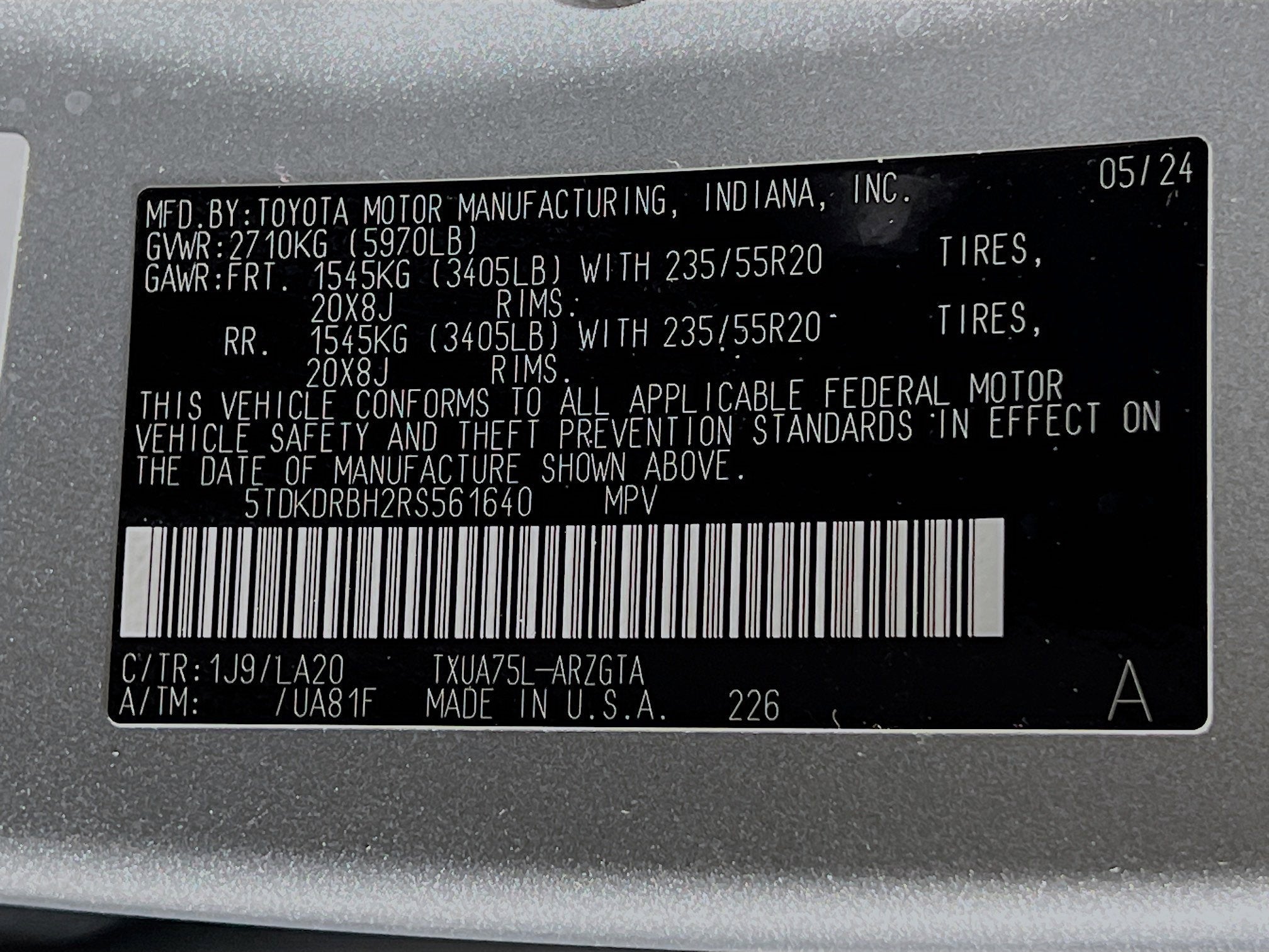 2024 Toyota Highlander Platinum