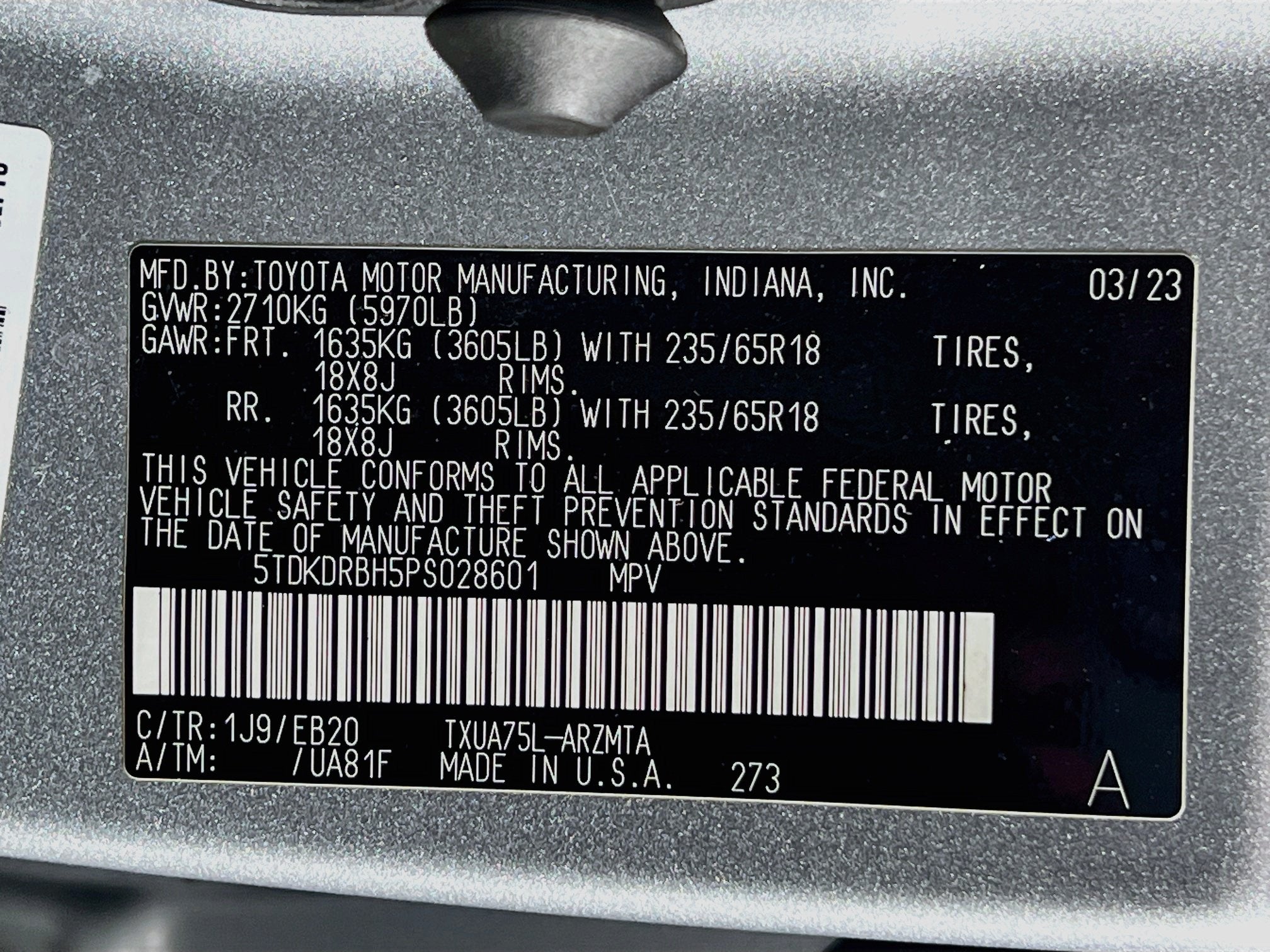 2023 Toyota Highlander Base