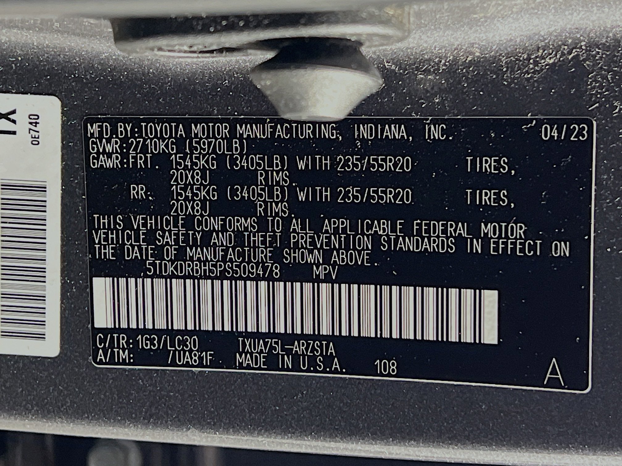 2023 Toyota Highlander XSE