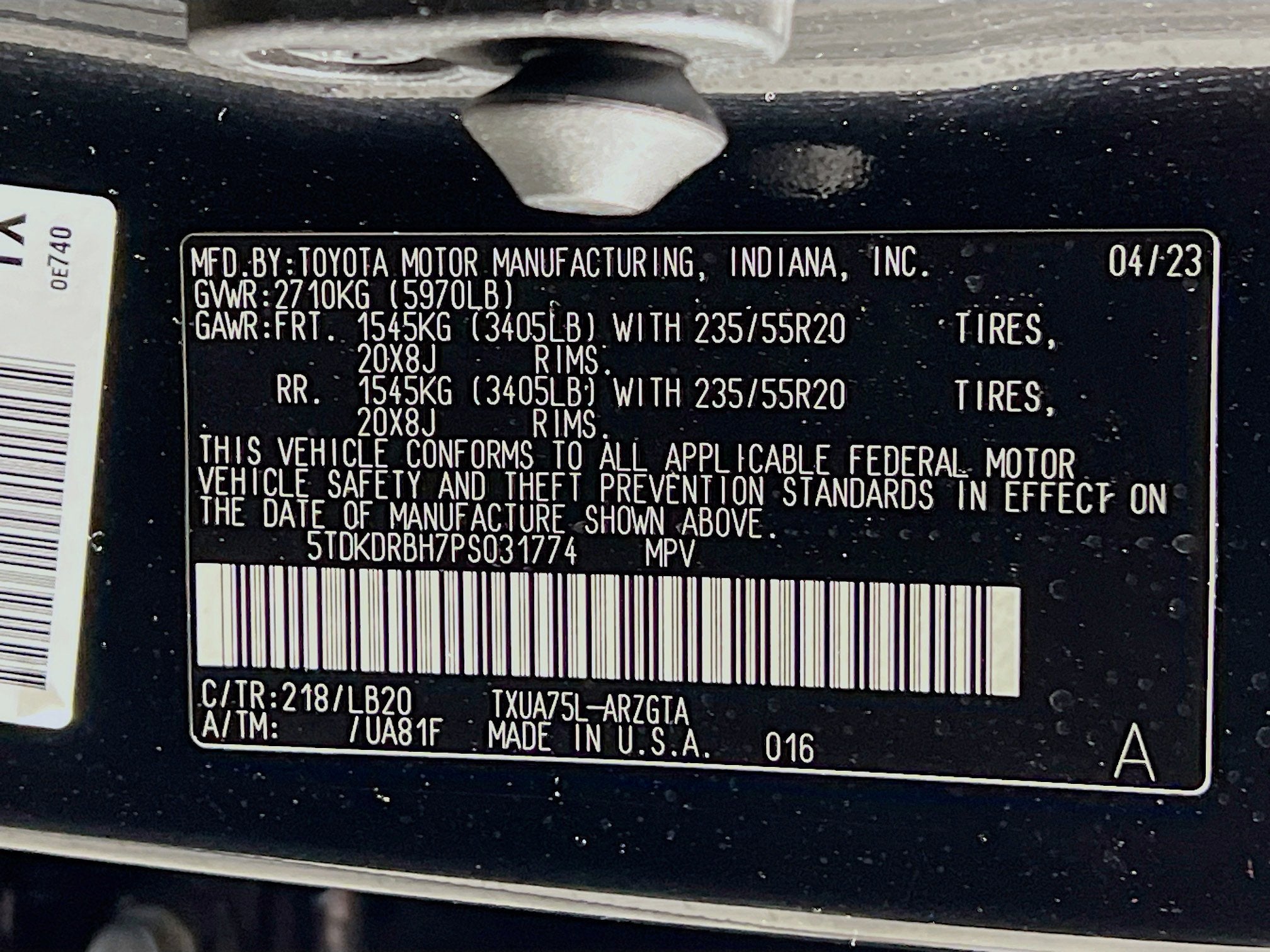 2023 Toyota Highlander Base