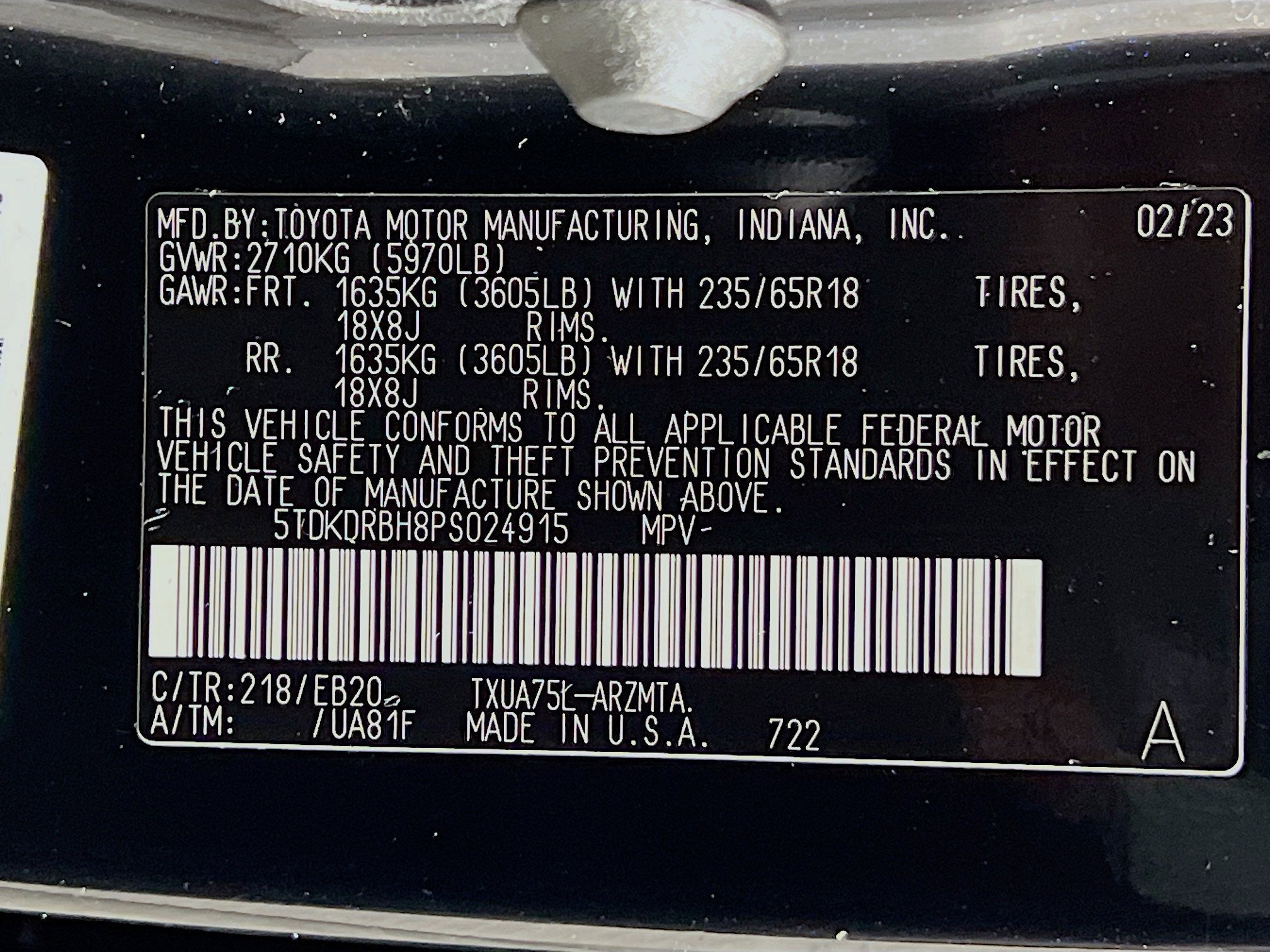 2023 Toyota Highlander Base