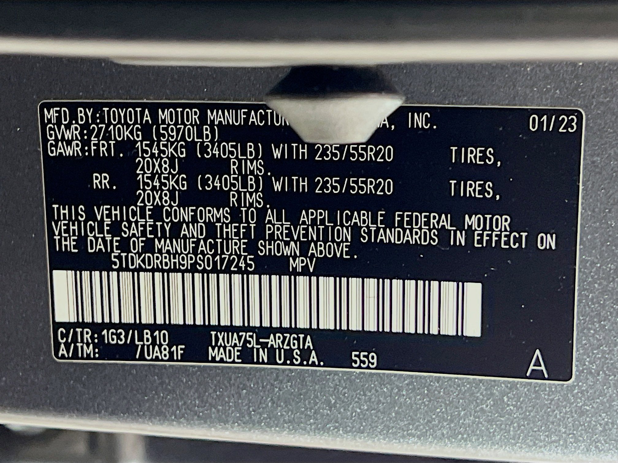 2023 Toyota Highlander Limited