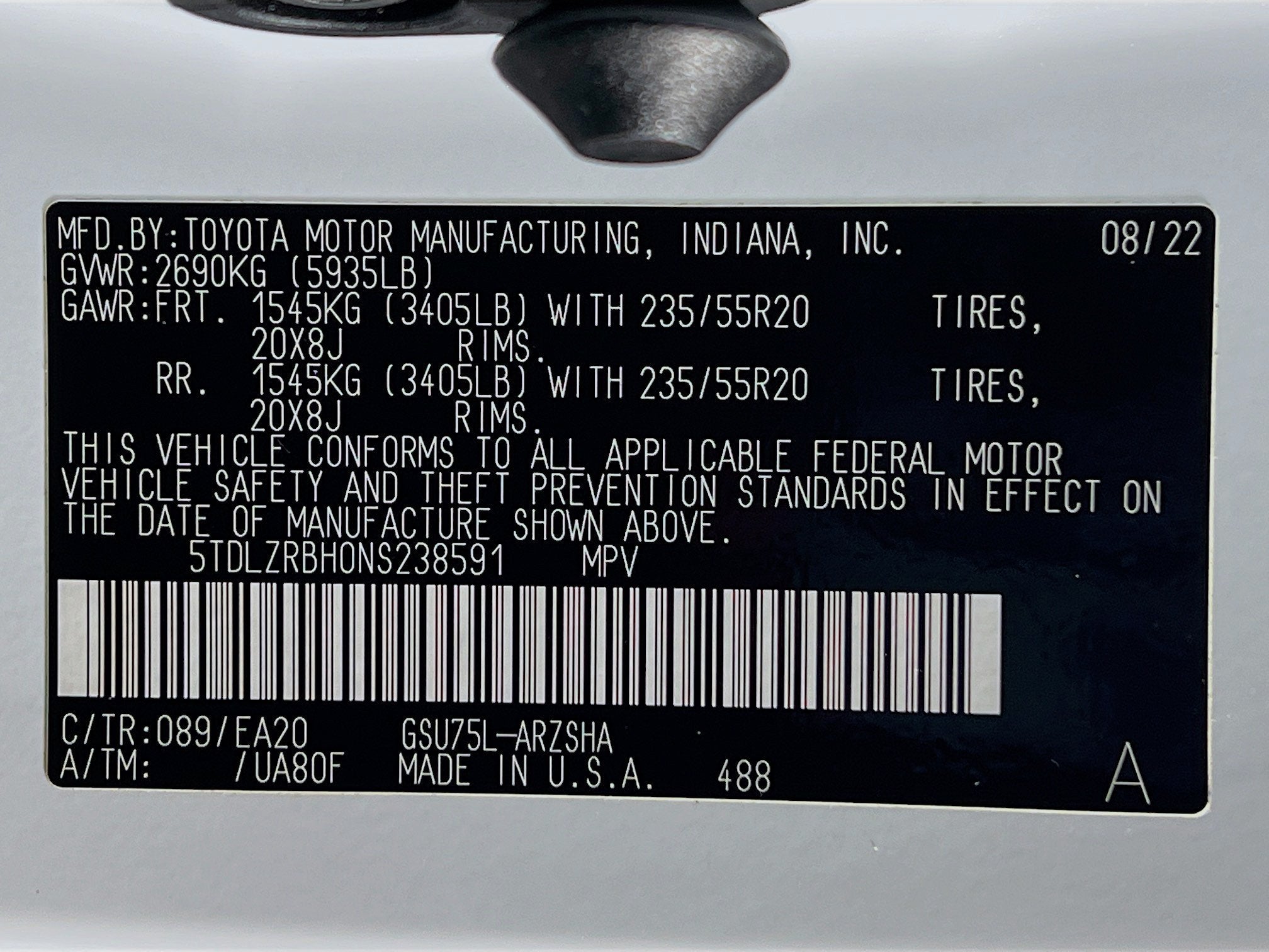2022 Toyota Highlander XSE