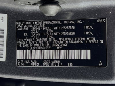 2022 Toyota Highlander XSE