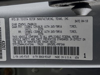 2018 Toyota Tacoma Base