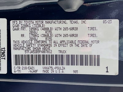 2023 Toyota Tundra 4WD Limited
