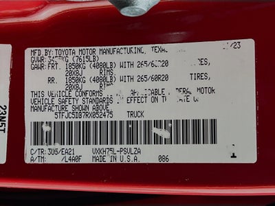 2024 Toyota Tundra 4WD Limited Hybrid