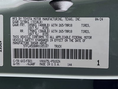 2024 Toyota Tundra 4WD SR5