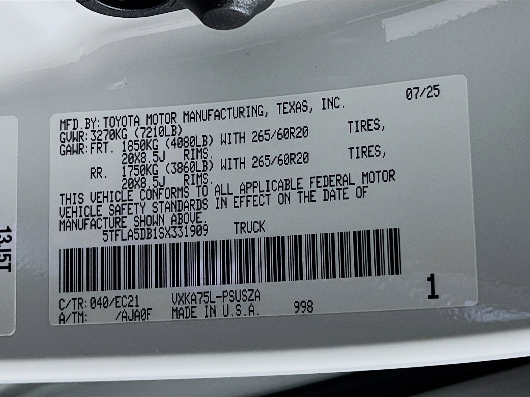 2025 Toyota Tundra 4WD SR5