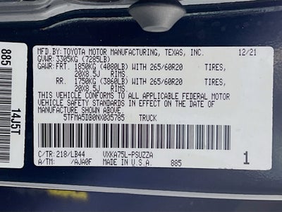 2022 Toyota Tundra 4WD 1794 Edition
