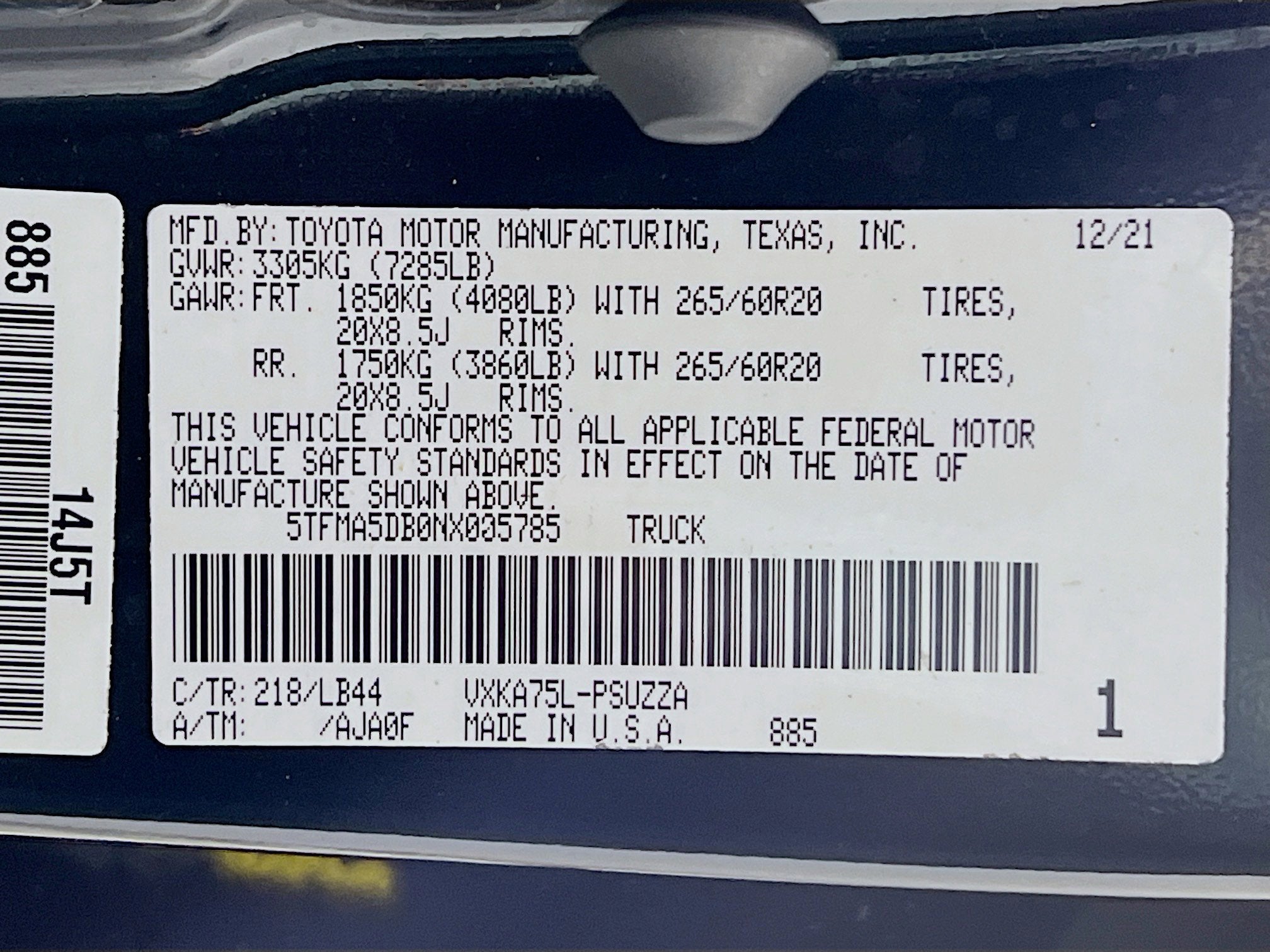 2022 Toyota Tundra 4WD 1794 Edition