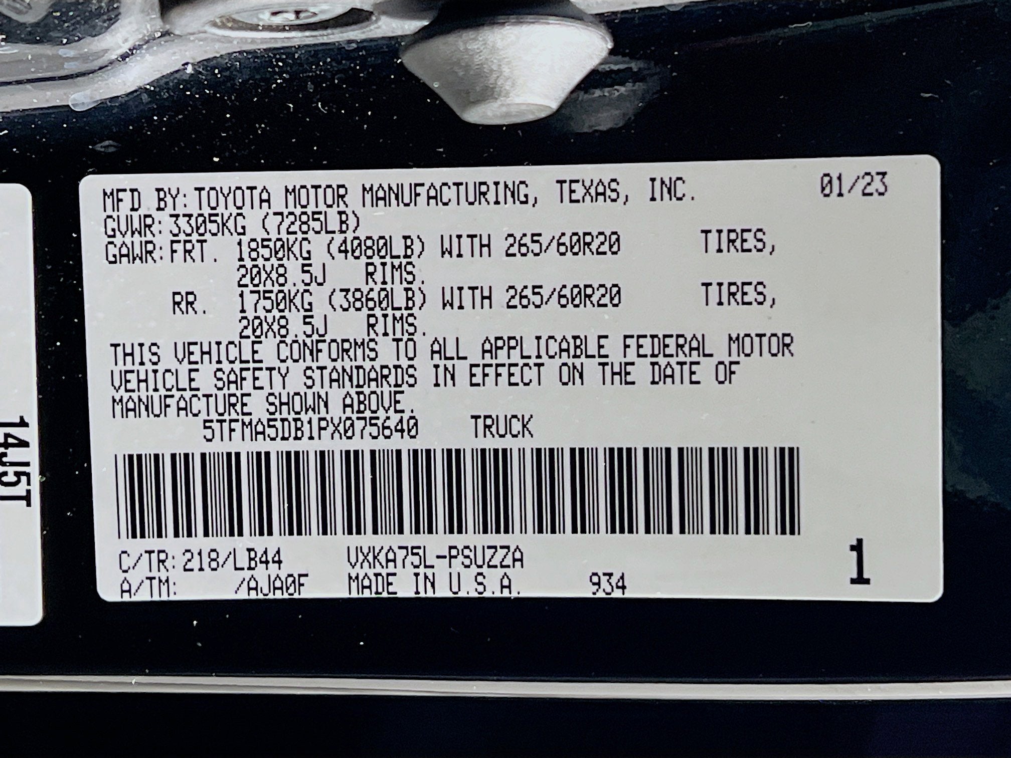 2023 Toyota Tundra 4WD 1794 Edition