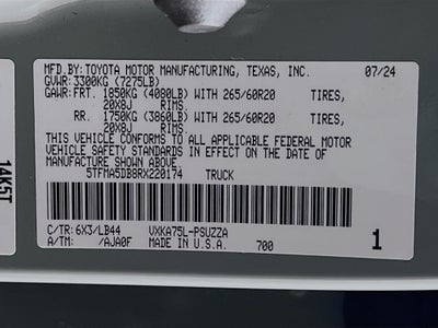 2024 Toyota Tundra 4WD 1794 Edition