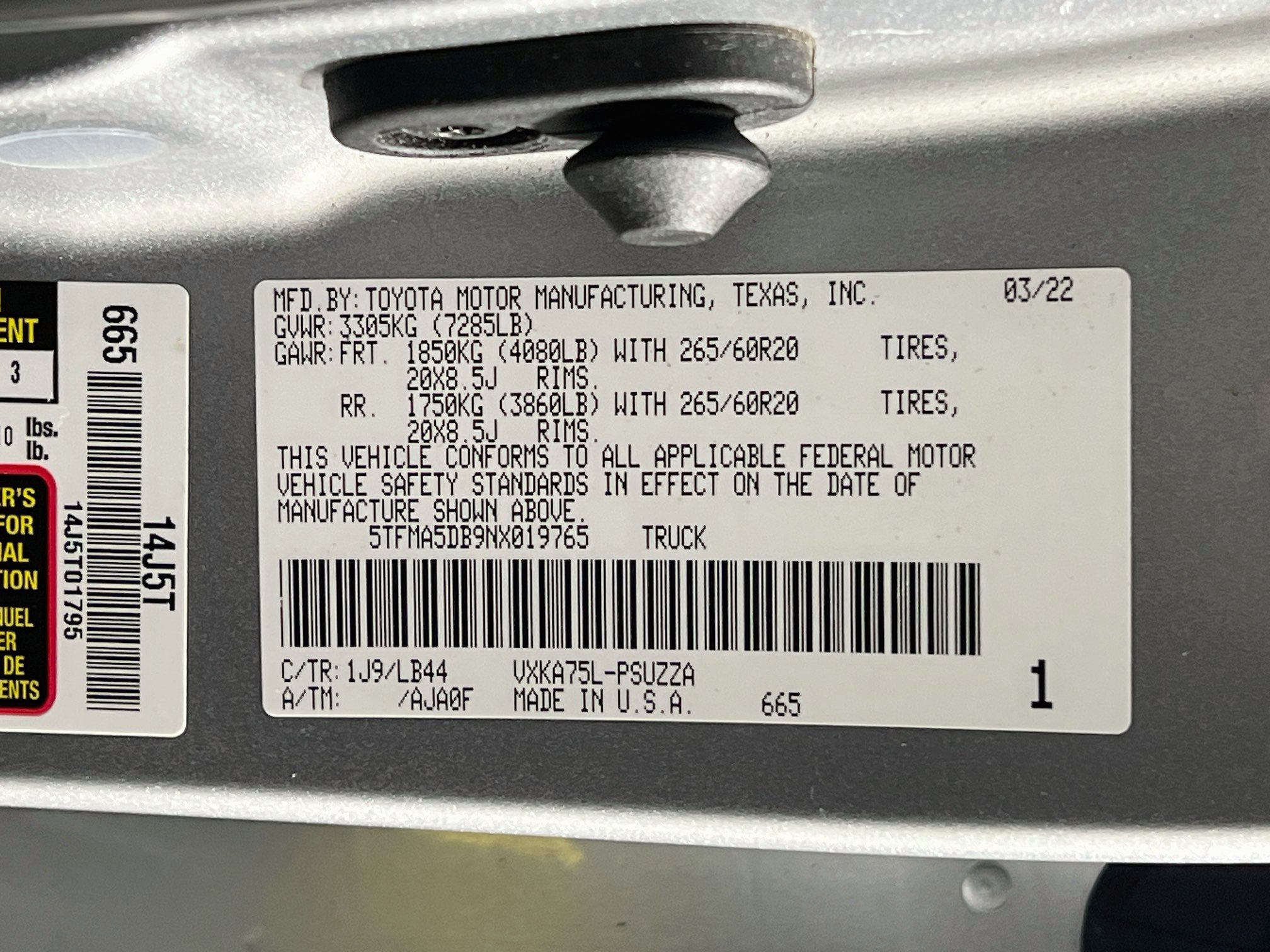 2022 Toyota Tundra 4WD 1794 Edition