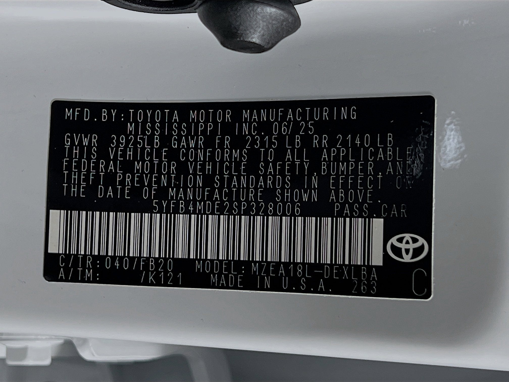 2025 Toyota Corolla LE