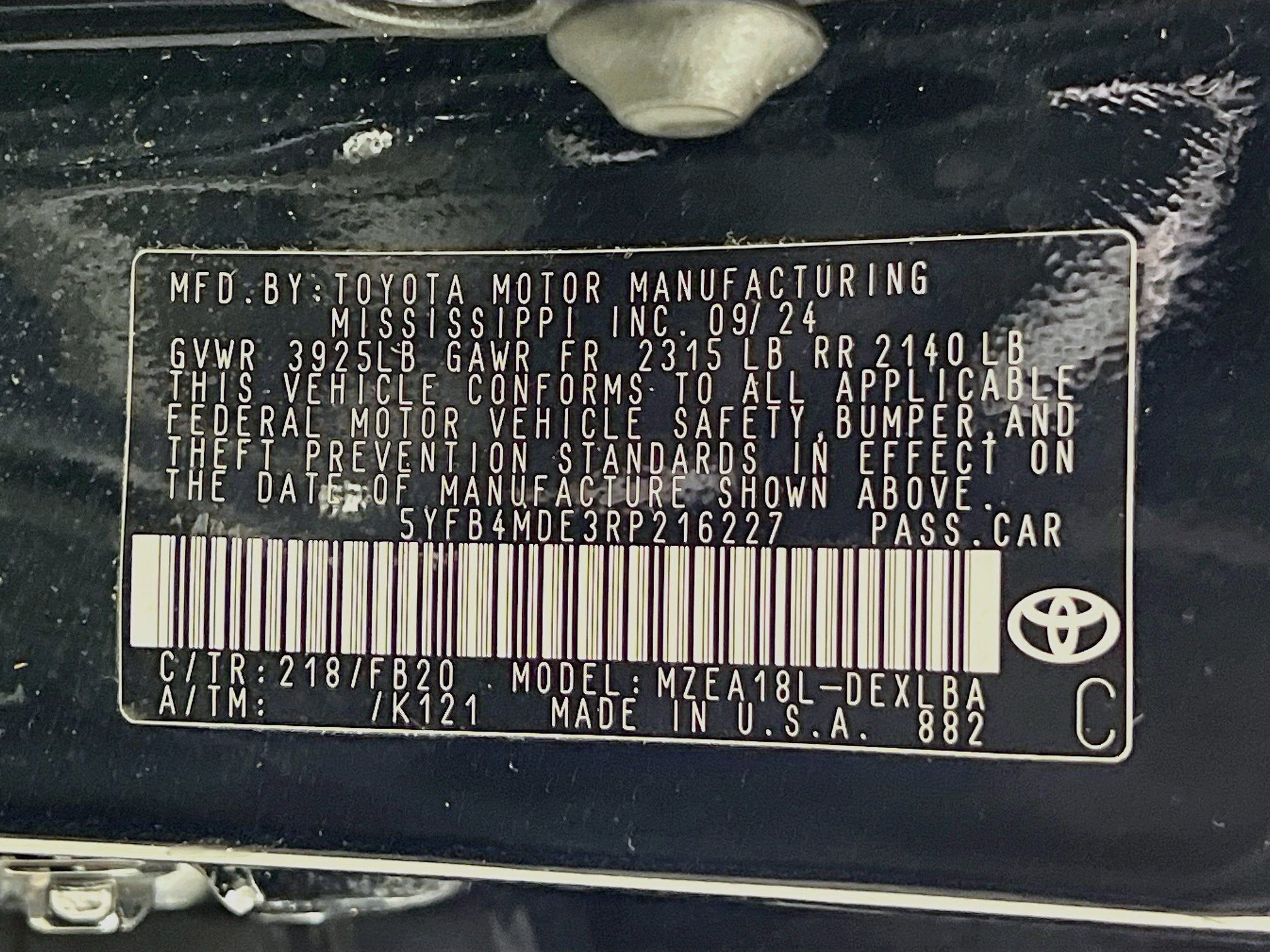 2024 Toyota Corolla LE