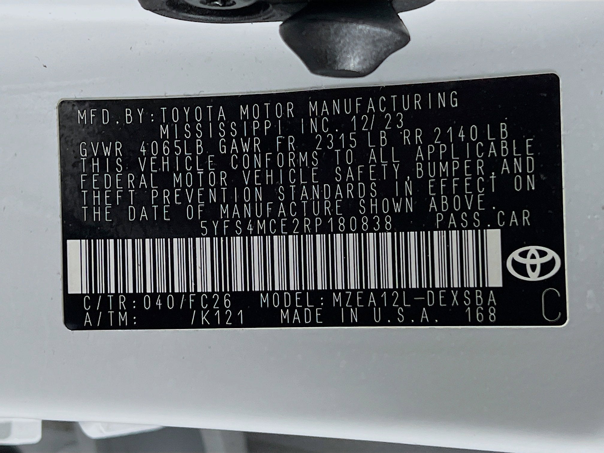 2024 Toyota Corolla SE