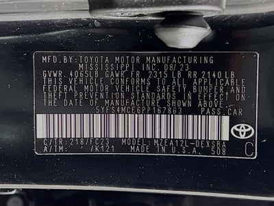 2023 Toyota Corolla SE