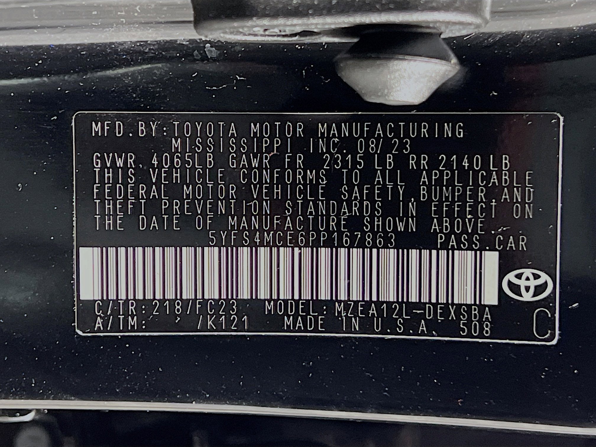 2023 Toyota Corolla SE