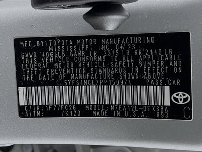 2023 Toyota Corolla SE