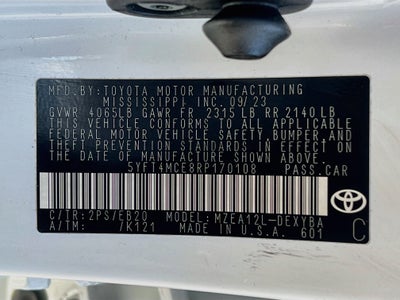 2024 Toyota Corolla XSE