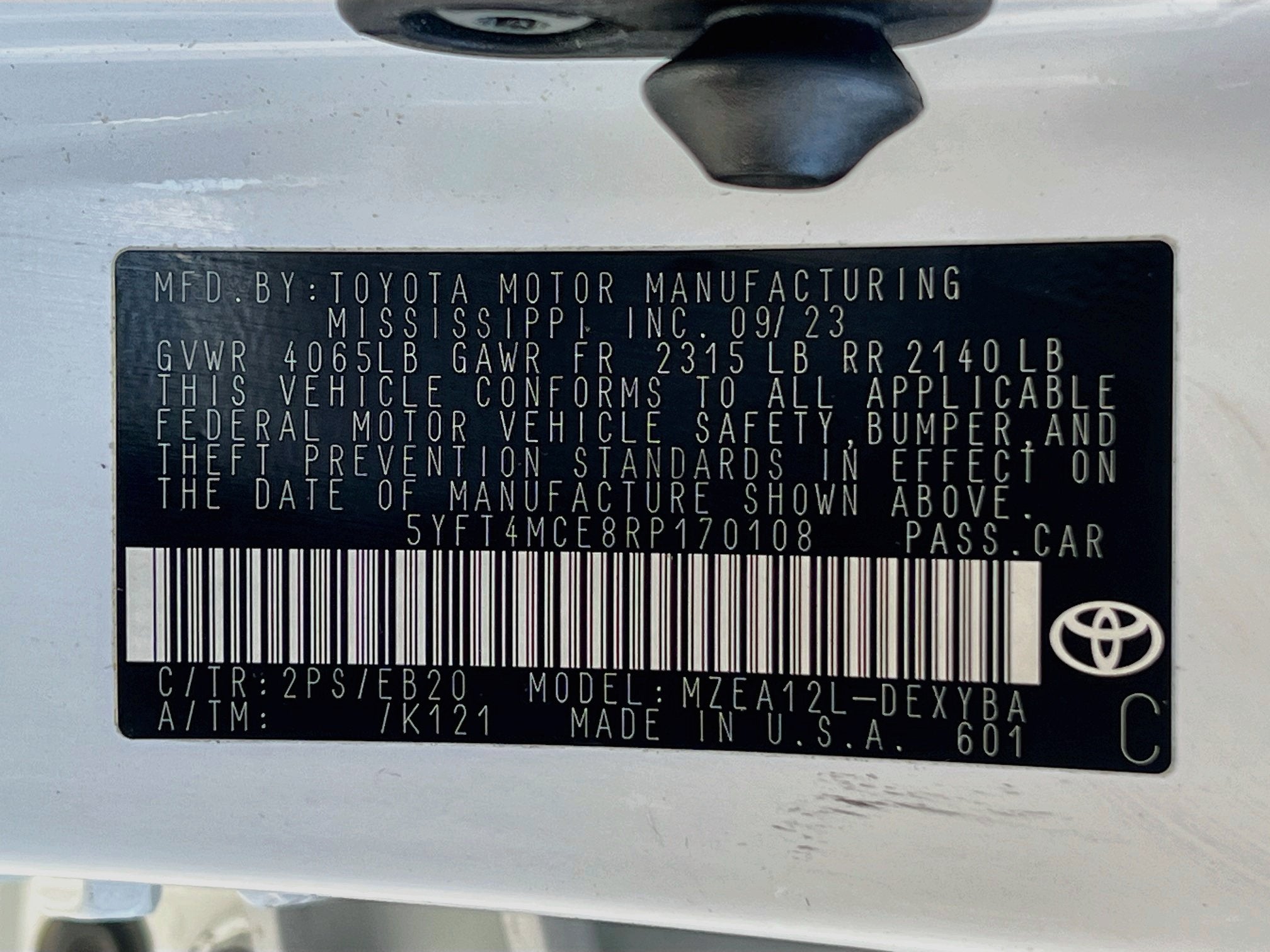 2024 Toyota Corolla XSE