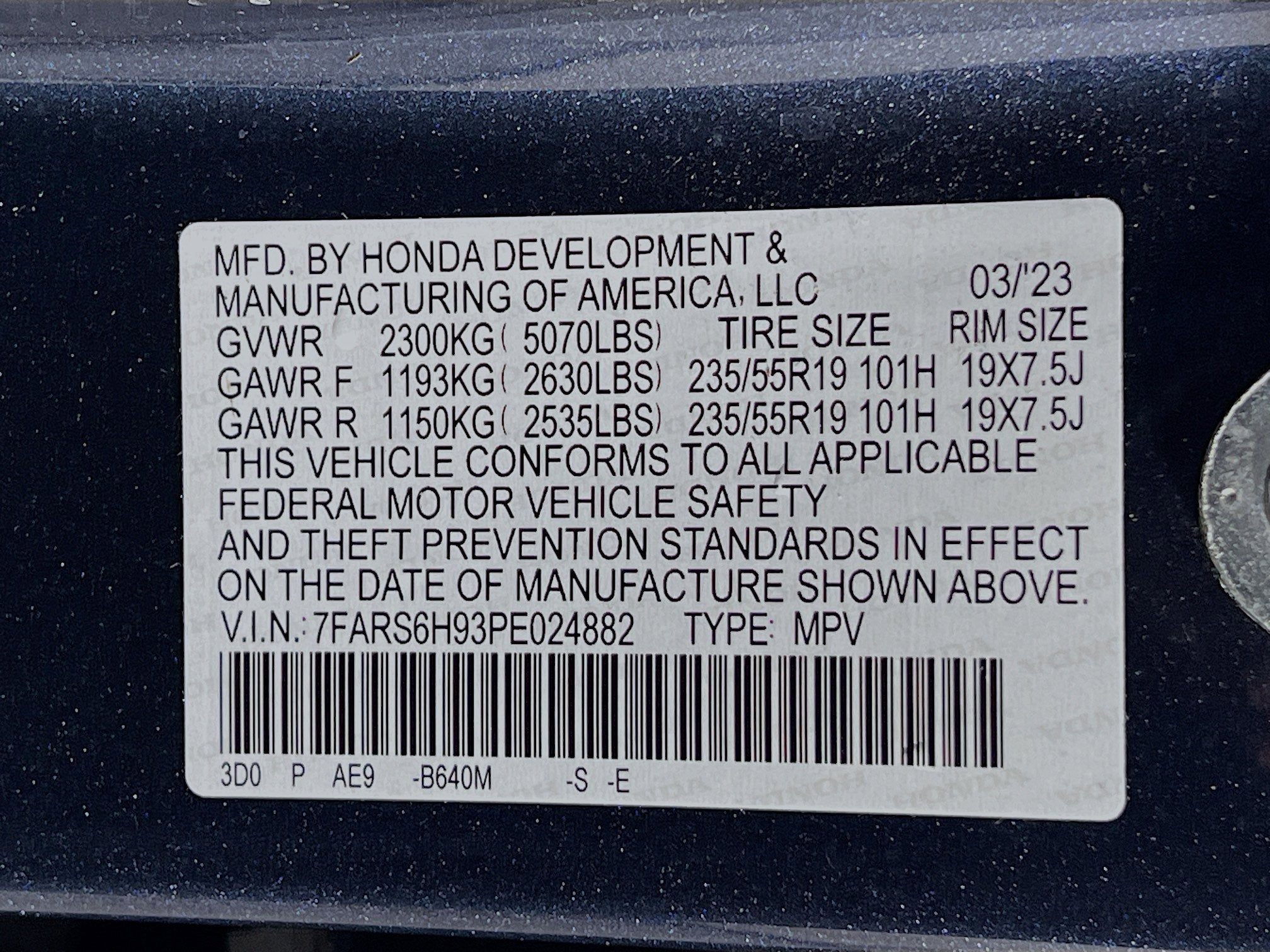 2023 Honda CR-V Hybrid Sport Touring