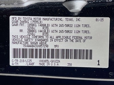 2025 Toyota Sequoia Base