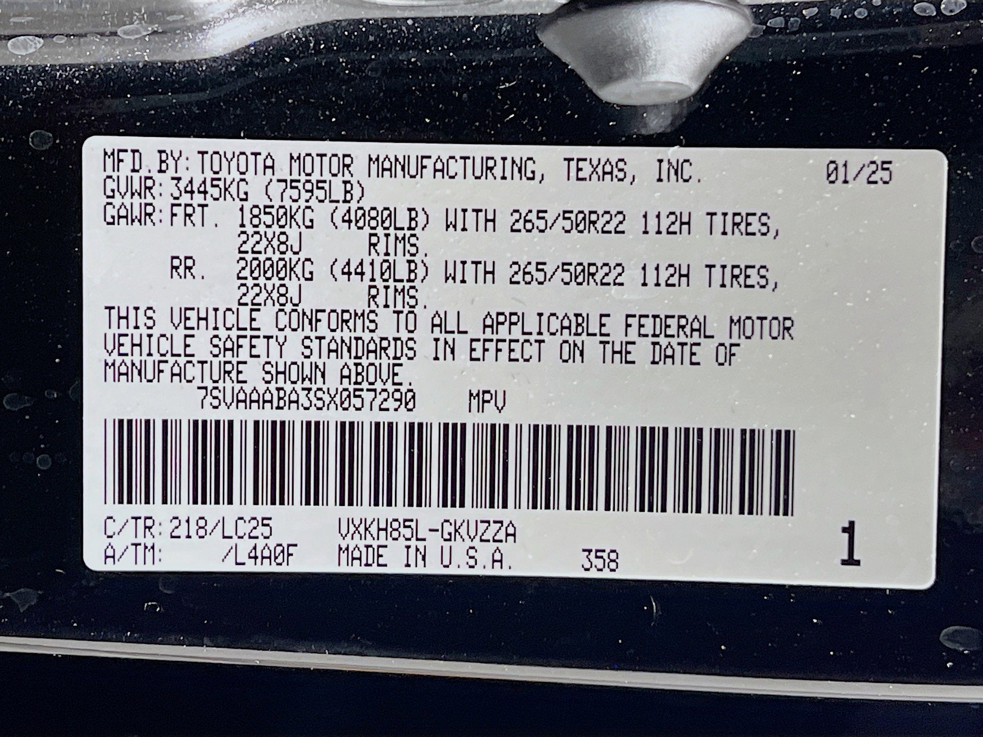 2025 Toyota Sequoia Base