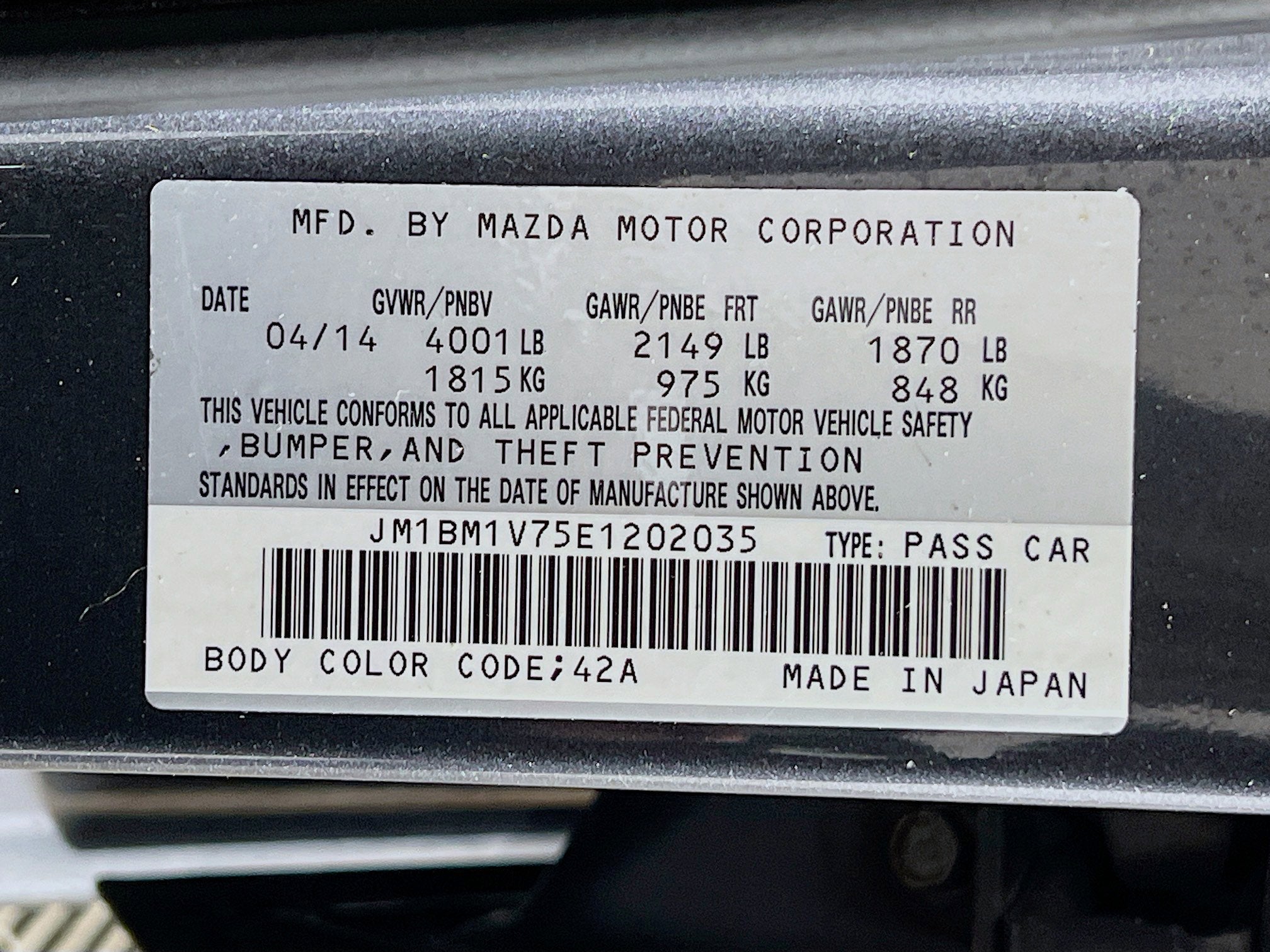 2014 Mazda Mazda3 i Touring
