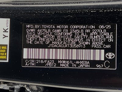 2026 Toyota Prius Plug-In Hybrid Base