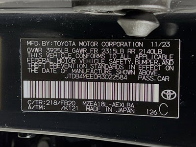 2024 Toyota Corolla Base
